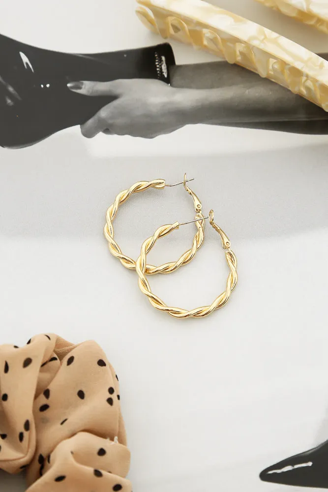 Atticus Hoops Gold sold by Hello Molly product image thumbnail 3