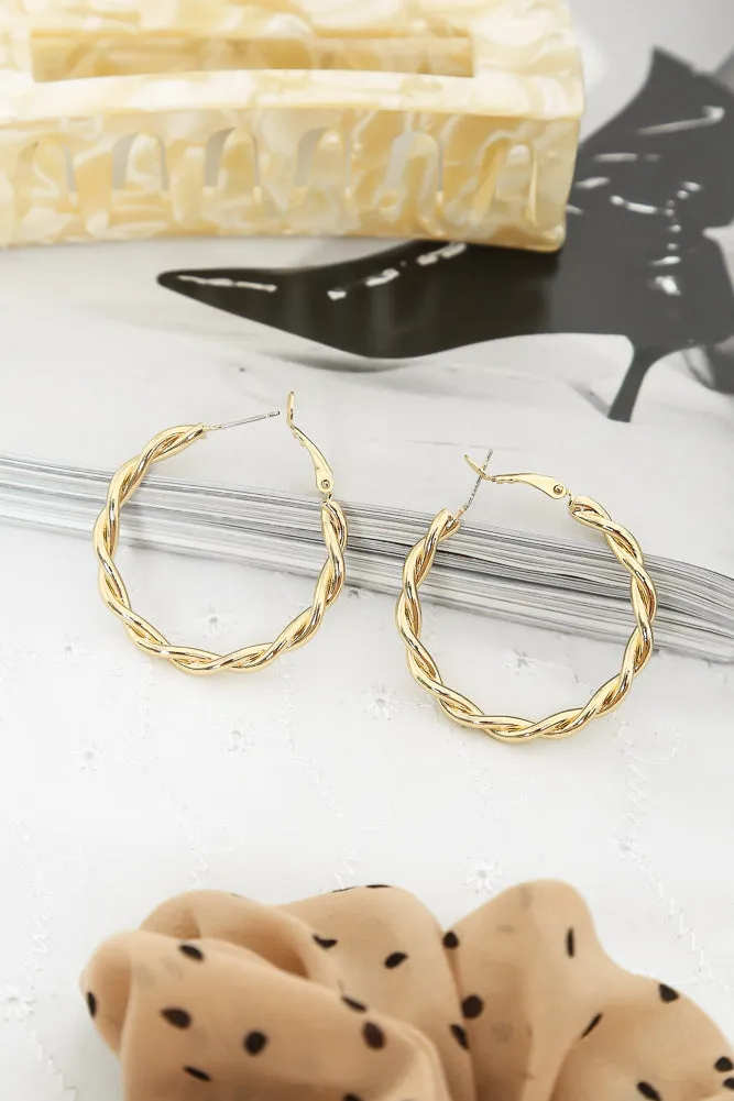 Atticus Hoops Gold sold by Hello Molly product image thumbnail 4