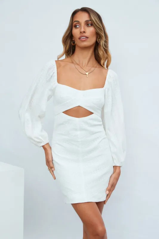 Feeling Smitten Dress White sold by Hello Molly