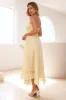 Visit The Moon Strapless Midi Dress Yellow sold by Hello Molly