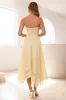 Visit The Moon Strapless Midi Dress Yellow sold by Hello Molly