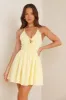 Turquoise Waters Mini Dress Yellow sold by Hello Molly