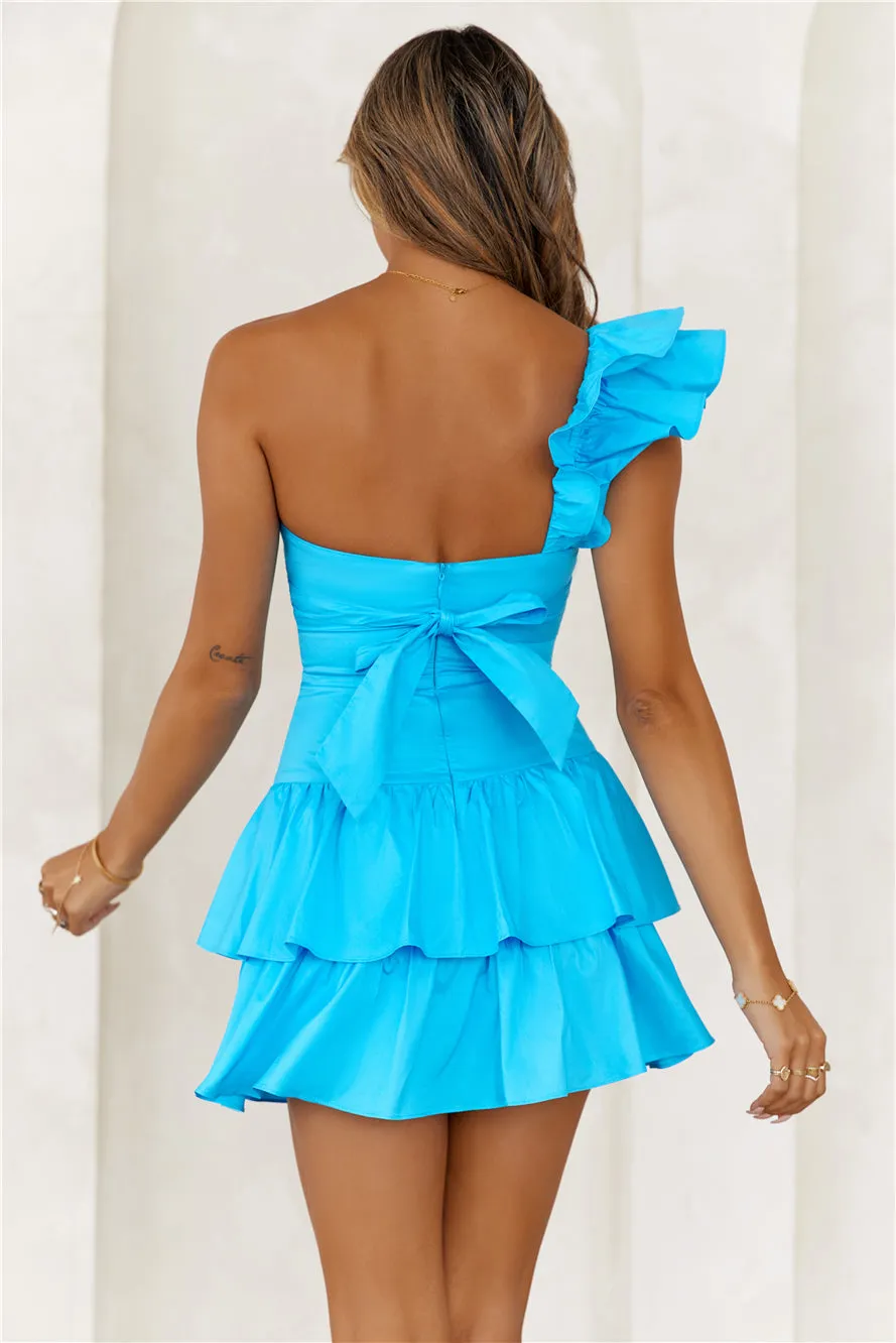 Ruffled Out Dress Blue sold by Hello Molly product image thumbnail 5