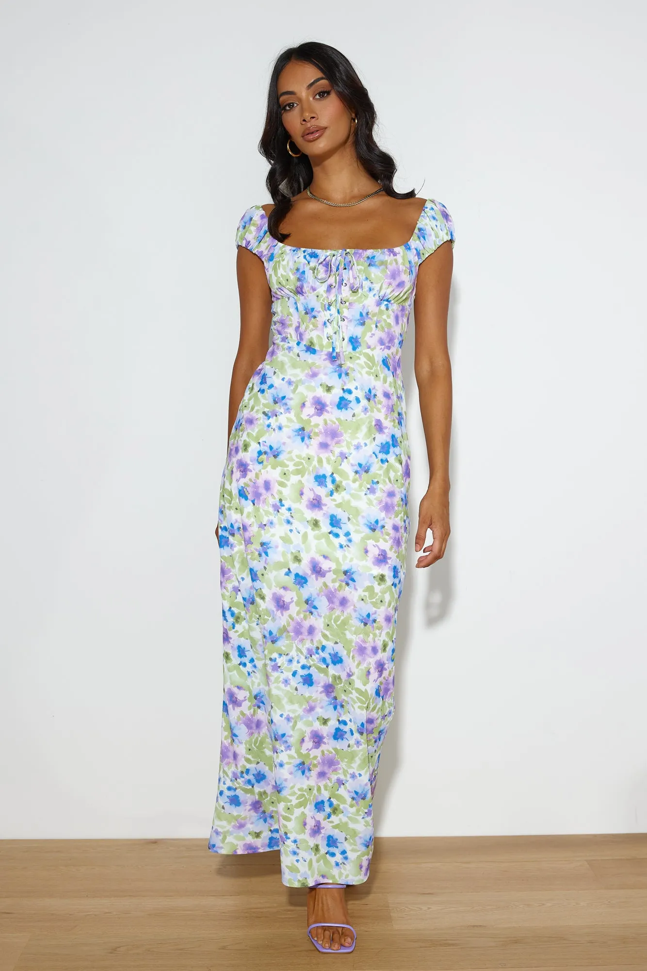 Feeling Your Vibe Maxi Dress Purple sold by Hello Molly product image thumbnail 4