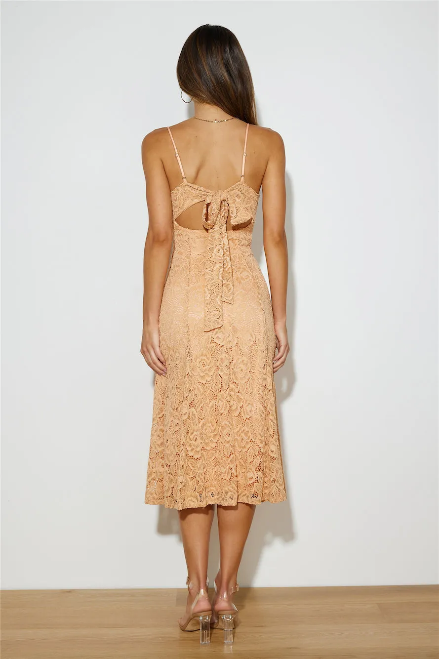 Garden Parties Midi Dress Orange sold by Hello Molly product image thumbnail 5