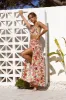 SEVEN WONDERS Madeira Maxi Skirt Orange Floral sold by Hello Molly
