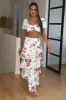 SEVEN WONDERS Yokana Skirt White Floral sold by Hello Molly