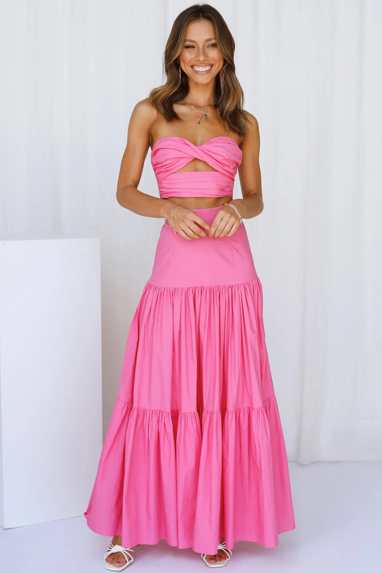 RUNAWAY Ayla Maxi Skirt Hot Pink sold by Hello Molly product image thumbnail 2