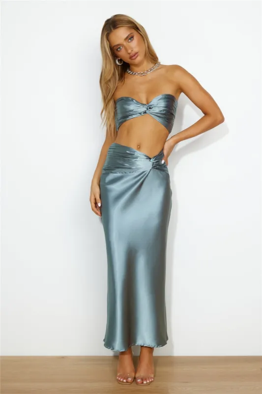 Keep Living Large Maxi Skirt Sage sold by Hello Molly