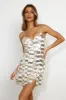 Lighting Up Mini Dress Gold sold by Hello Molly