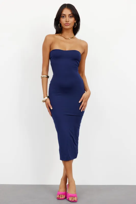 Moonlight Skies Midi Dress Navy sold by Hello Molly