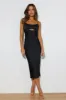 Delray Midi Dress Black sold by Hello Molly