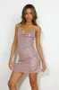 Glitter Gal Mini Dress Rose Gold sold by Hello Molly
