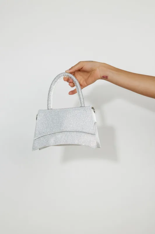 BILLINI Alana Cross Body Bag Silver Diamante sold by Hello Molly