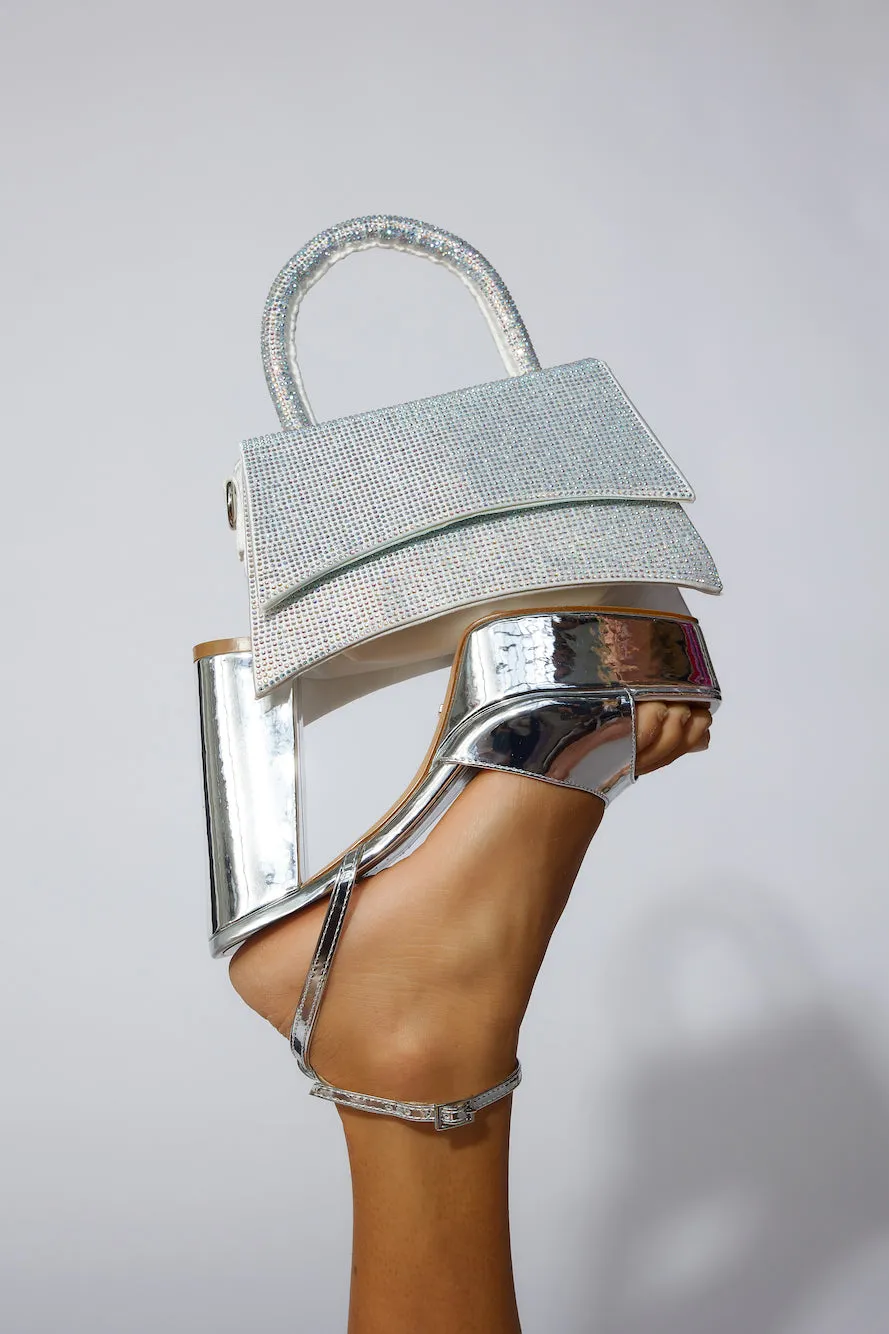 BILLINI Alana Cross Body Bag Silver Diamante sold by Hello Molly product image thumbnail 5