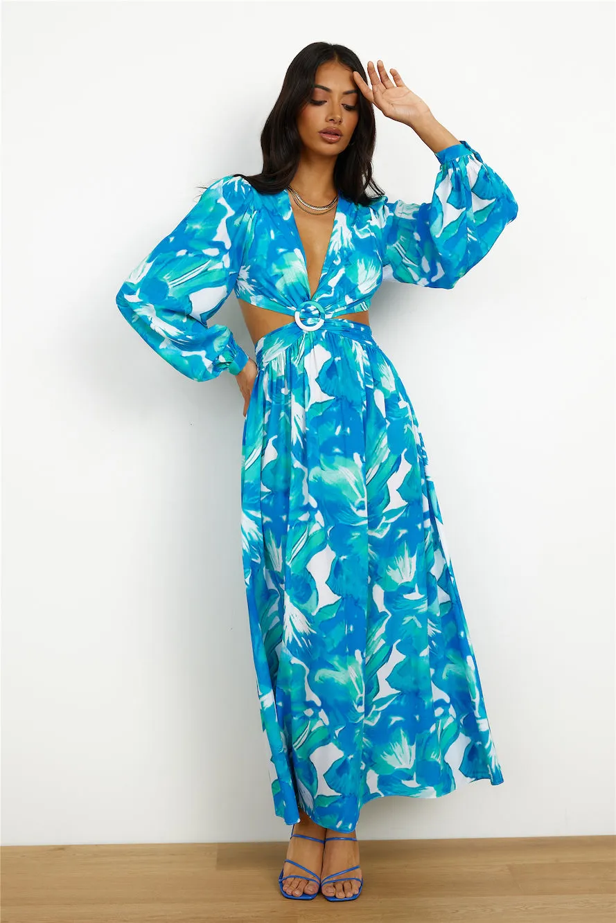 Resort Style Maxi Dress Blue sold by Hello Molly product image thumbnail 3