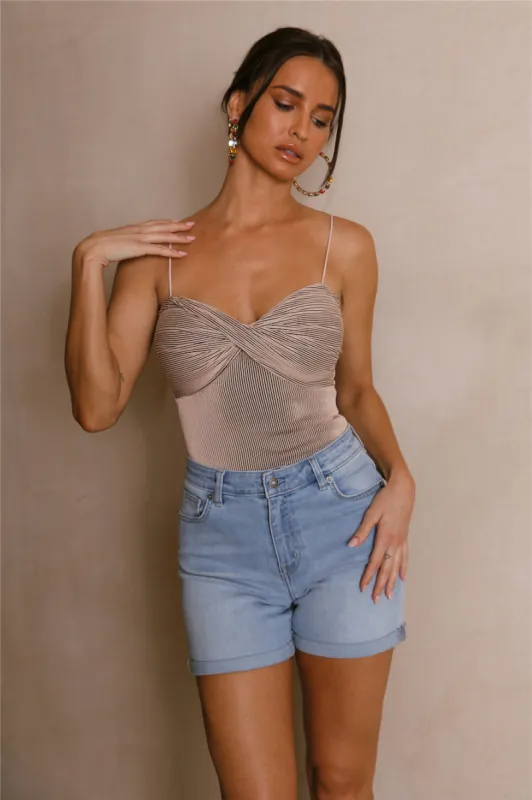 Sweetest Summer Breeze Bodysuit Sand sold by Hello Molly