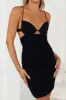 Off To The Club Mini Dress Black sold by Hello Molly