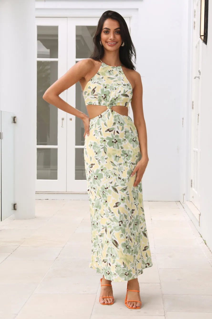 Brunch For Two Midi Dress Green sold by Hello Molly