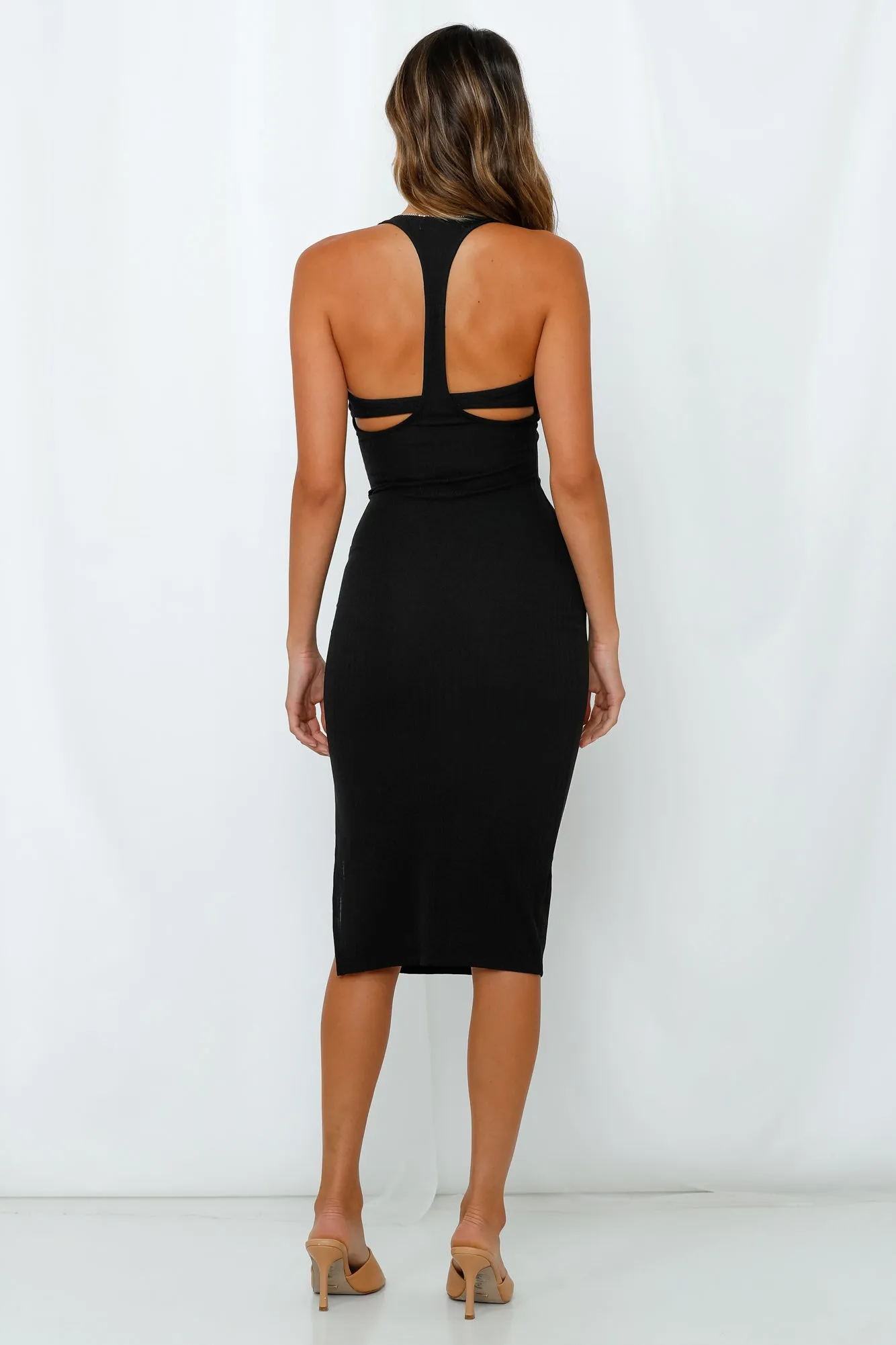 Listen To My Voice Midi Dress Black sold by Hello Molly product image thumbnail 4