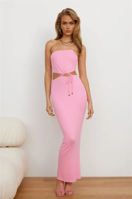 Shopping Date Maxi Dress Pink sold by Hello Molly
