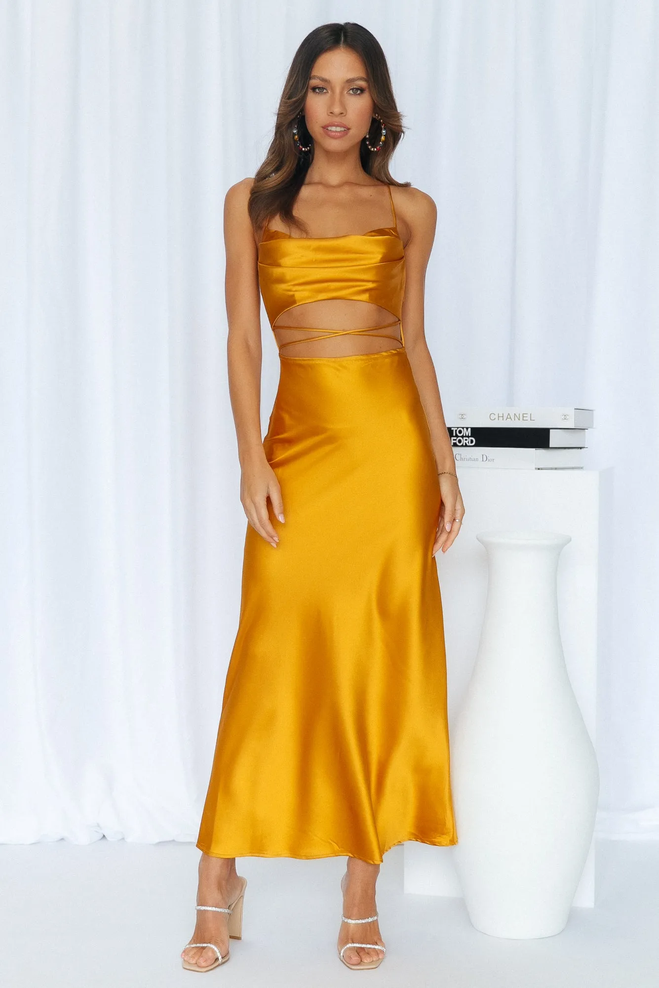 Made Love Midi Dress Golden sold by Hello Molly product image thumbnail 2