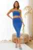 Evening Strut Midi Skirt Blue sold by Hello Molly