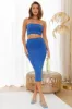 Evening Strut Midi Skirt Blue sold by Hello Molly