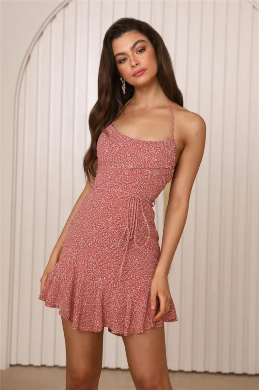 The Night Garden Dress Rust sold by Hello Molly