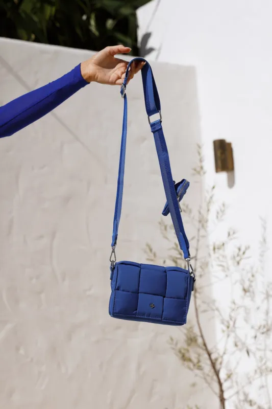 PETA AND JAIN Vespa Woven Flap Crossbody Bag Cobnylsil sold by Hello Molly