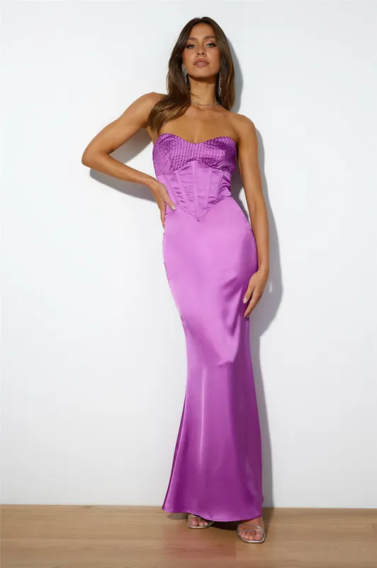 Take A Ride Maxi Dress Purple sold by Hello Molly