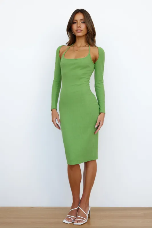 Ivy Seas Midi Dress Green sold by Hello Molly