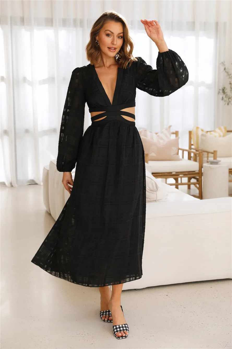 Lucky Roll Midi Dress Black sold by Hello Molly product image thumbnail 2