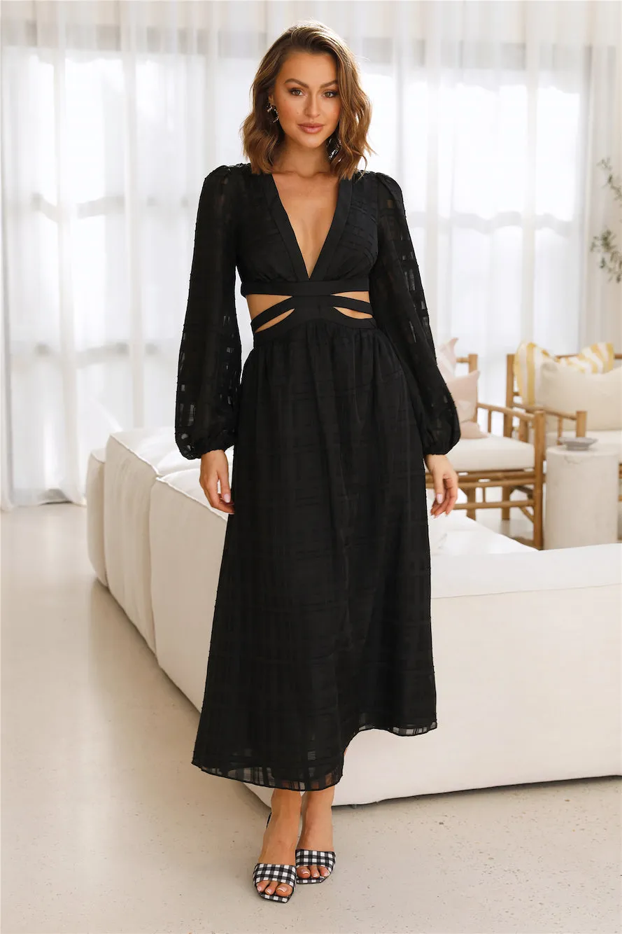 Lucky Roll Midi Dress Black sold by Hello Molly product image thumbnail 3