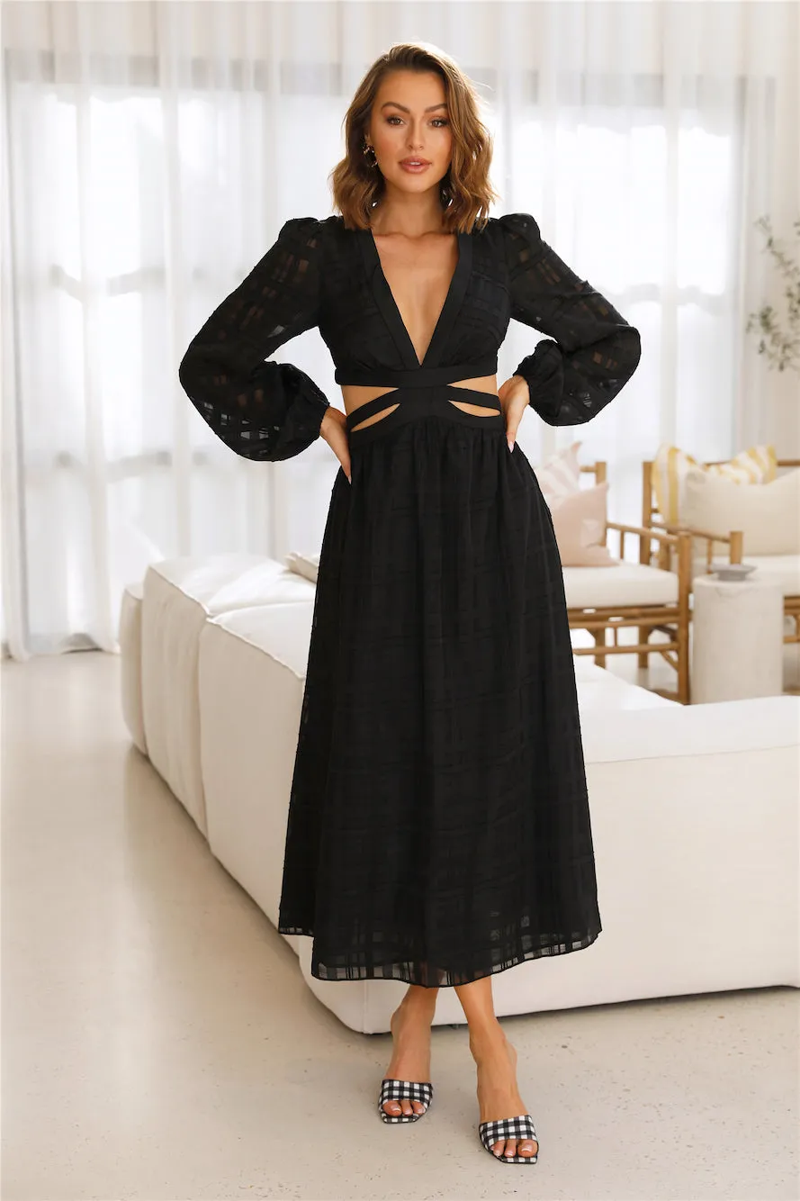 Lucky Roll Midi Dress Black sold by Hello Molly product image thumbnail 4