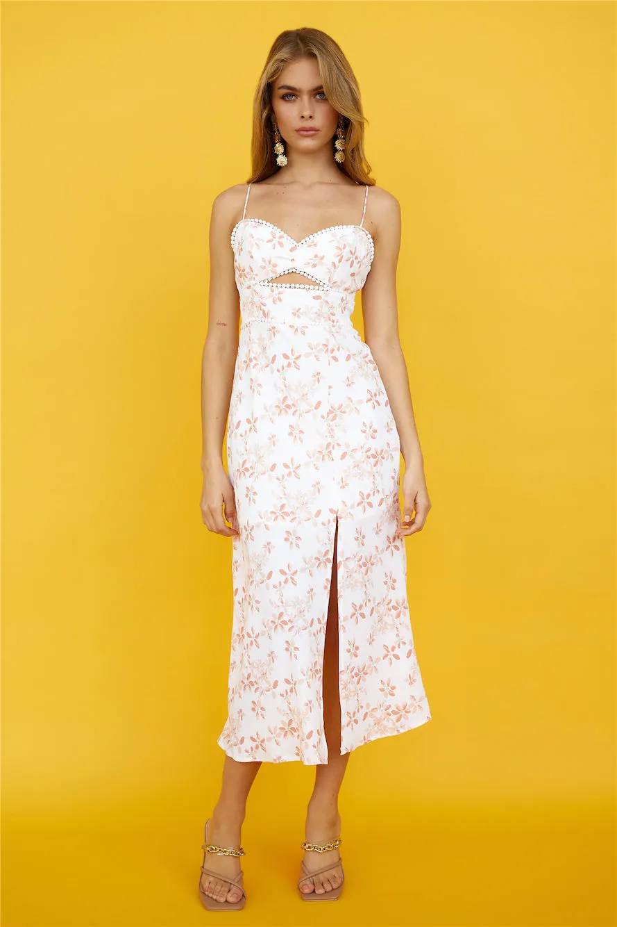 Outdoor Dancing Midi Dress Pink sold by Hello Molly