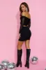 Flirty Looks Mini Skirt Black sold by Hello Molly