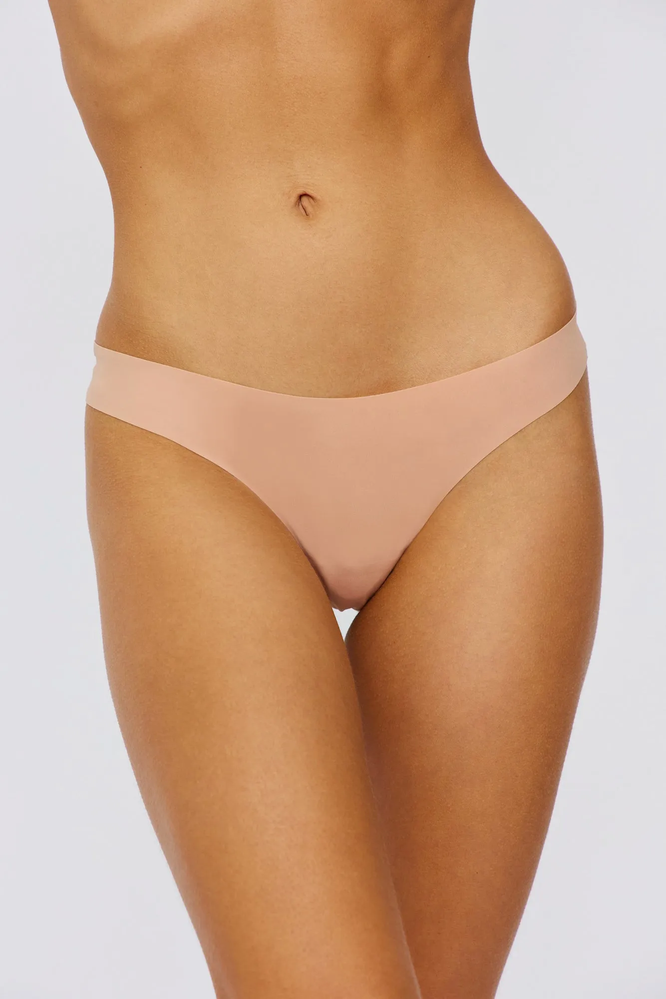 UNDERCOVER Style Helpers Seamless High Cut Thong Latte 3 Pack sold by Hello Molly