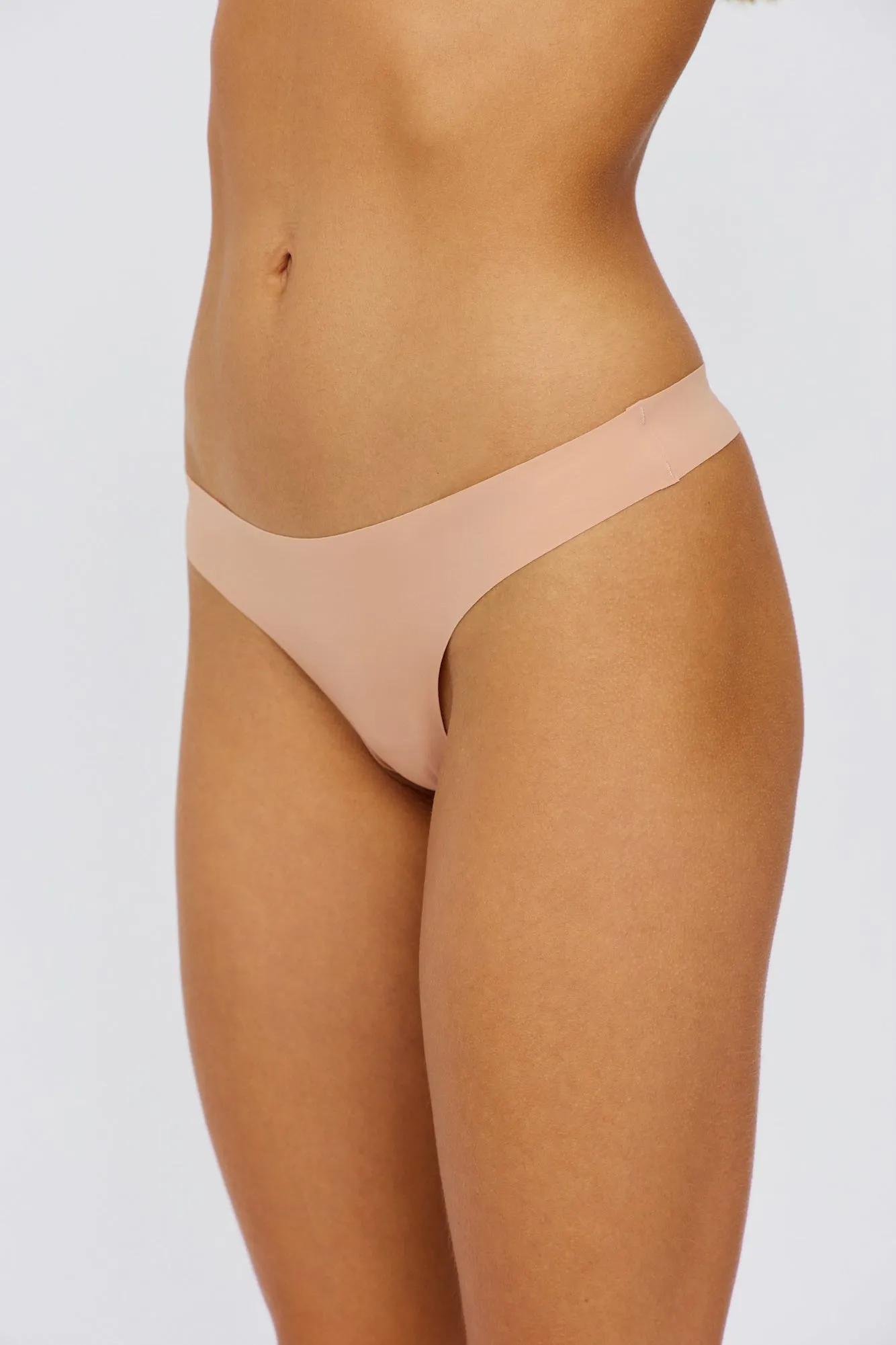 UNDERCOVER Style Helpers Seamless High Cut Thong Latte 3 Pack sold by Hello Molly product image thumbnail 3