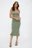 Midnight Stars Midi Dress Green sold by Hello Molly