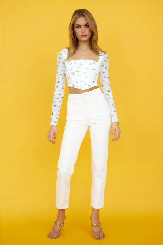 Picnic In The Park Corset White sold by Hello Molly