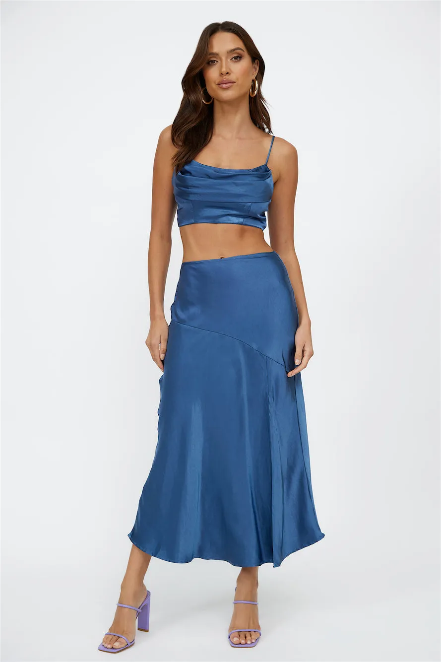 Best Dressed Midi Skirt Navy sold by Hello Molly product image thumbnail 4