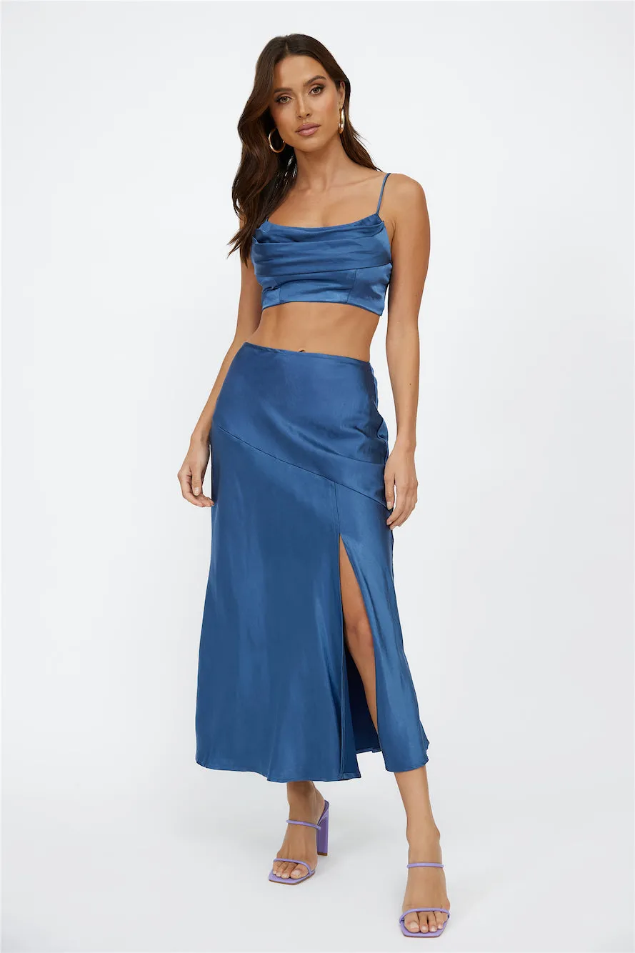 Best Dressed Midi Skirt Navy sold by Hello Molly product image thumbnail 3
