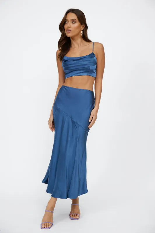 Best Dressed Crop Top Navy sold by Hello Molly