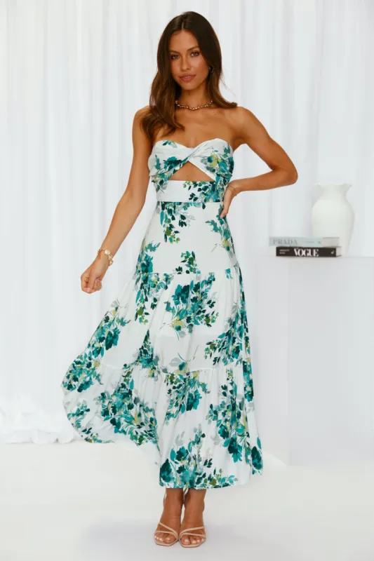 Pose For The Show Midi Dress Dark Green sold by Hello Molly