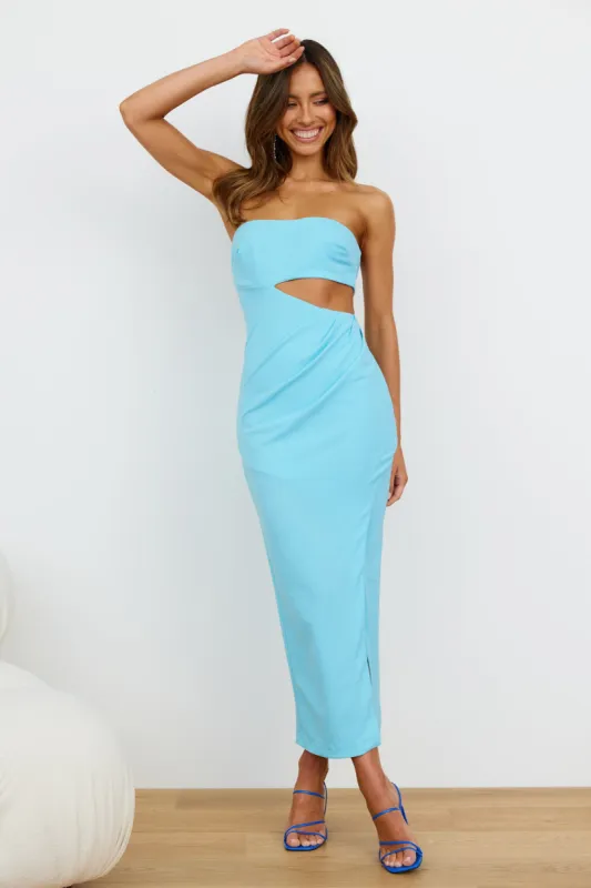 Bass Biased Midi Dress Blue sold by Hello Molly