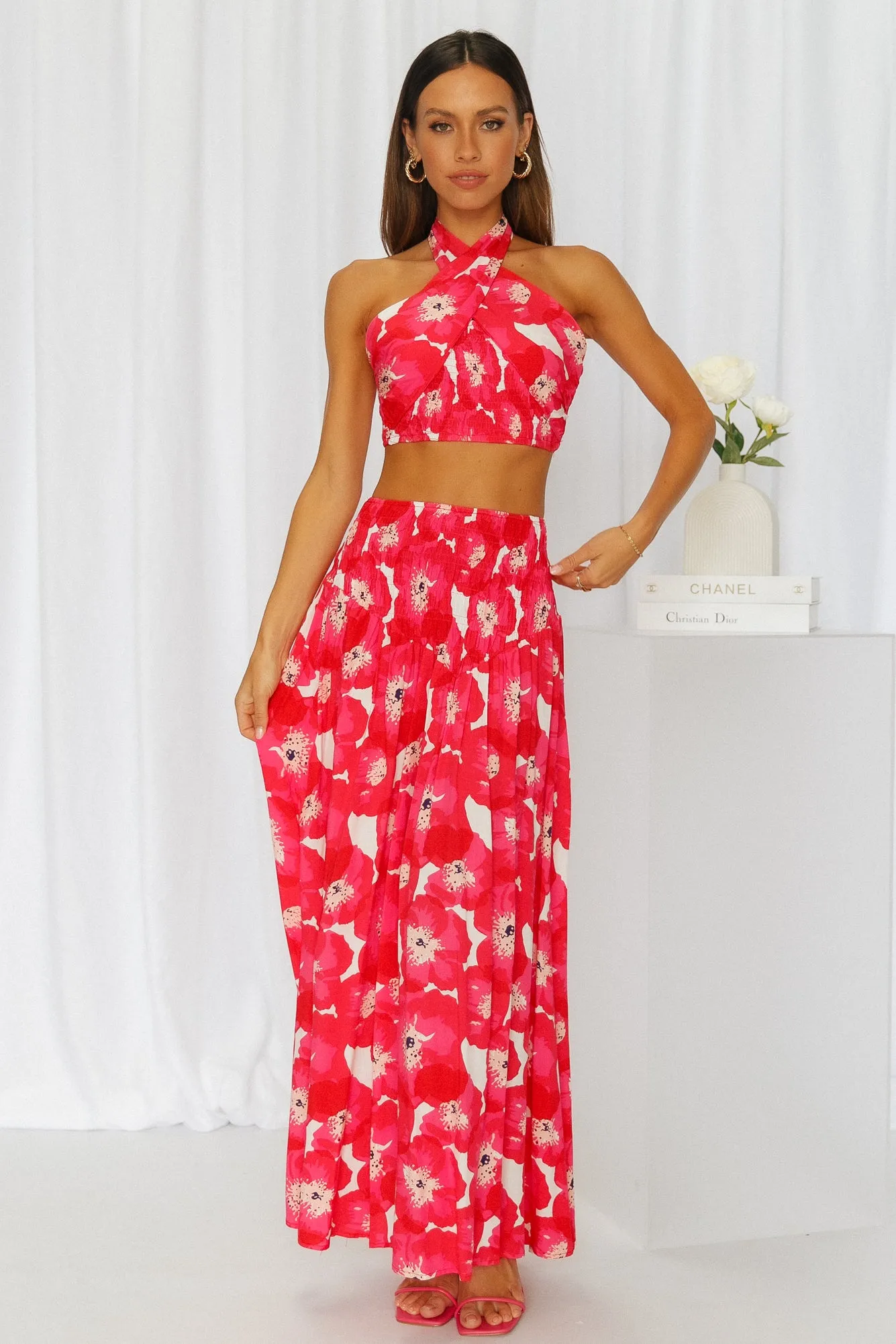 Swipe Next Maxi Skirt Red sold by Hello Molly product image thumbnail 4