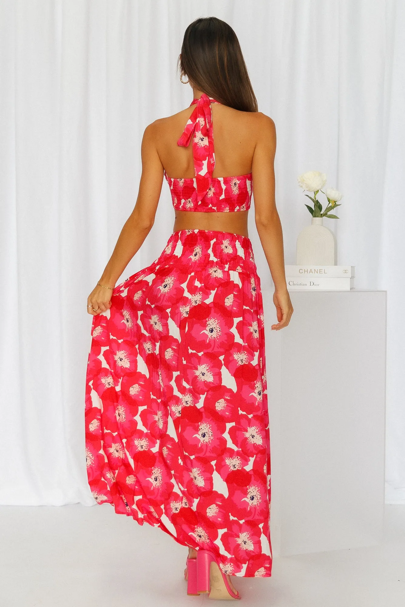 Swipe Next Maxi Skirt Red sold by Hello Molly product image thumbnail 5