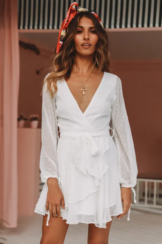 Like Me For Me Dress White sold by Hello Molly