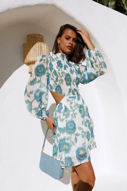 Gentle Eyes Dress Blue sold by Hello Molly
